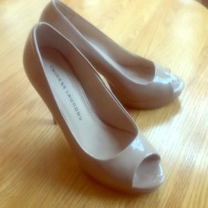 Chinese Laundry peep toe pumps